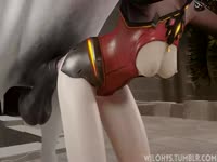 [ Bestiality Porn ] Animated girl getting fucked by a horse